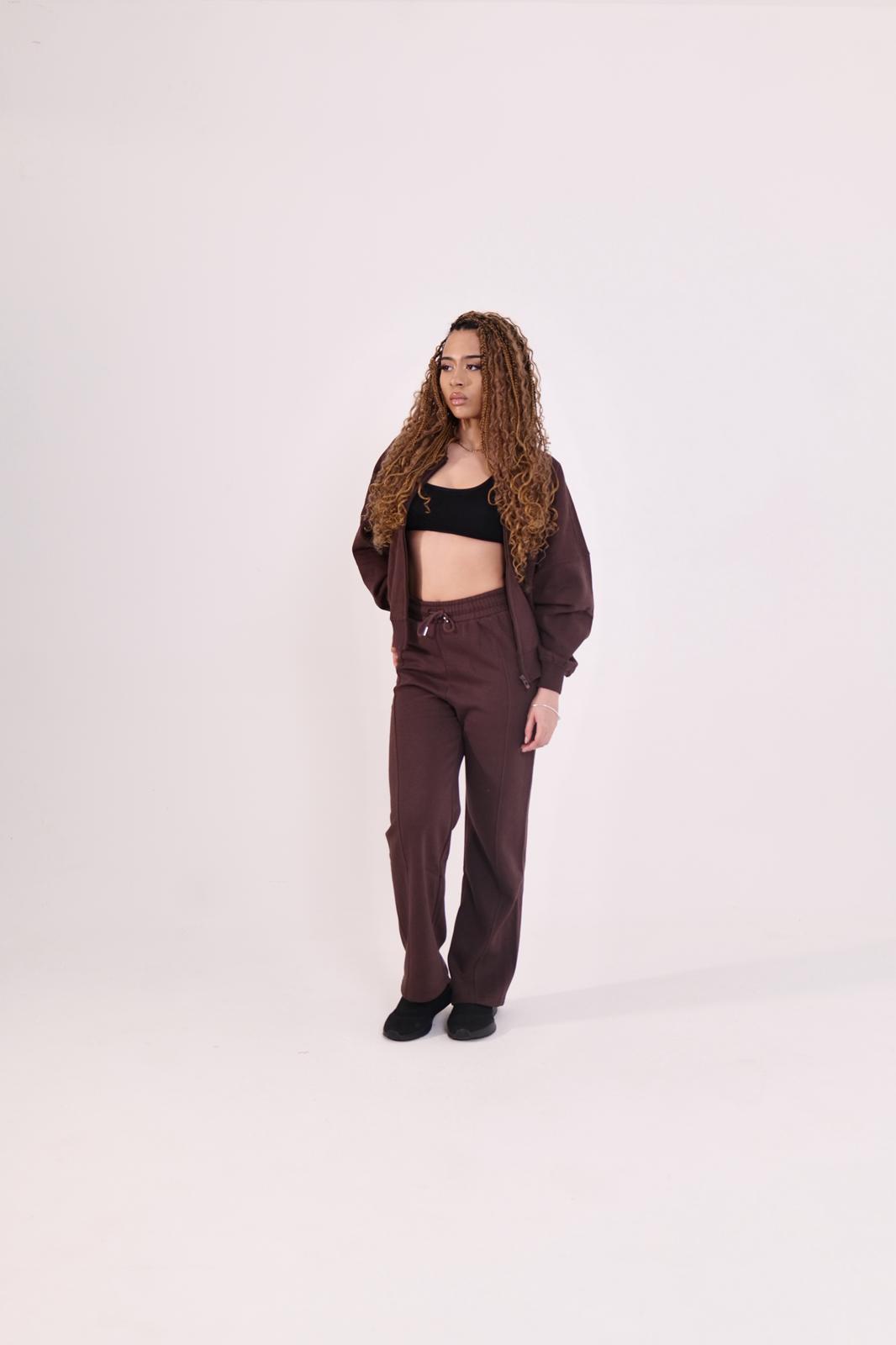 Cleopatra Over sized Bomer Zip Up Jacket & Matching Bottoms