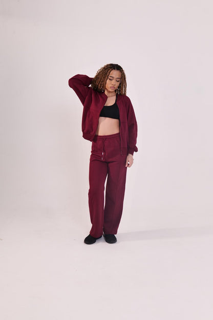 Cleopatra Over sized Bomer Zip Up Jacket & Matching Bottoms