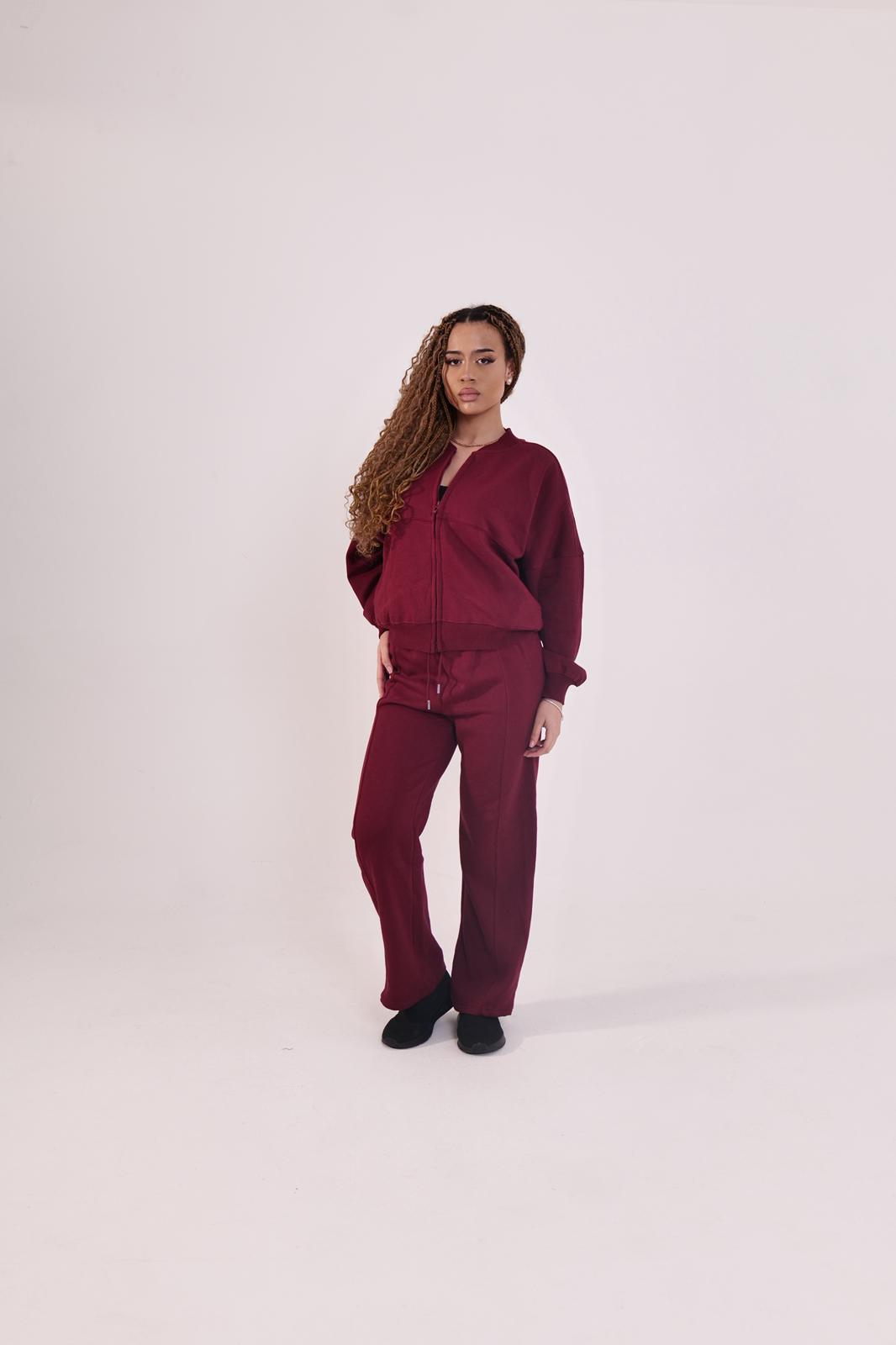 Cleopatra Over sized Bomer Zip Up Jacket & Matching Bottoms