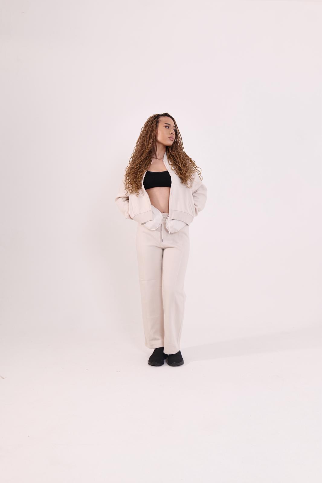 Cleopatra Over sized Bomer Zip Up Jacket & Matching Bottoms