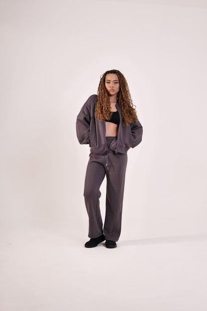 Cleopatra Over sized Bomer Zip Up Jacket & Matching Bottoms