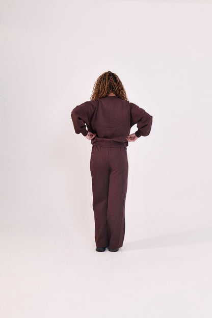 Cleopatra Over sized Bomer Zip Up Jacket & Matching Bottoms