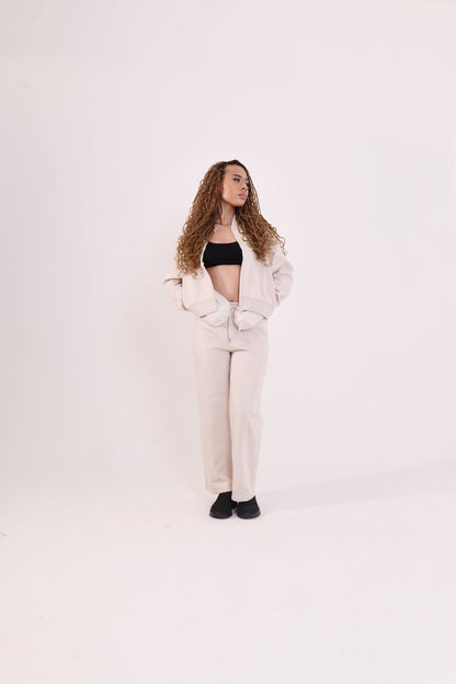 Cleopatra Over sized Bomer Zip Up Jacket & Matching Bottoms